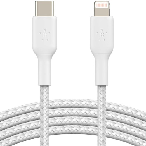 BELKIN - Boost Braided kabel USB-C Lightning 2m - White 21.jpg