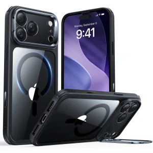 OUTLET: Etui ESR Classic Hybrid Kickstand do MagSafe do iPhone 17 Pro Max, przezroczysto-czarne