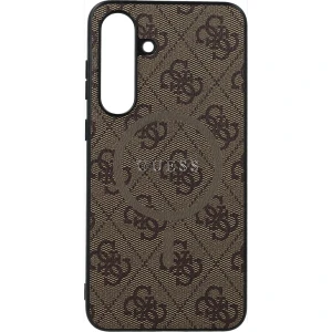 OUTLET: Etui Guess Hardcase 4G Ring Classic Logo do MagSafe do Galaxy S25 FE, brązowe