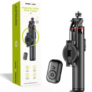 OUTLET: Uchwyt, kijek, statyw Mobile Origin Magnetic Selfie Stick Tripod S1 Bluetooth, czarny
