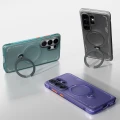 Etui z obrotową podstawką 360° Torras Ostand Q3 Air do MagSafe do Galaxy S26 Ultra, turkusowe