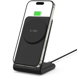 OUTLET: Ładowarka indukcyjna Tech-Protect Qi15W A38 Wireless Charger do MagSafe, Qi, czarna
