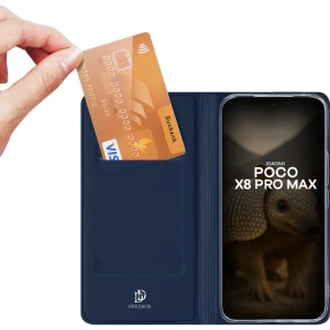 OUTLET: Etui z klapką Dux Ducis Skin Pro do Xiaomi POCO X8 Pro Max, niebieskie