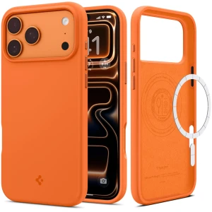 OUTLET: Etui Spigen Silicone Fit Mag do MagSafe do iPhone 17 Pro Max, pomarańczowe