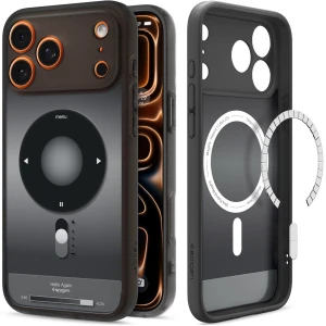 OUTLET: Etui Spigen Ultra Hybrid Mag do MagSafe do iPhone 17 Pro Max, szaro-czarne (Classic)