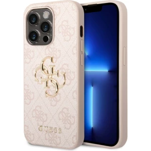OUTLET: Etui Guess 4G Big Metal Logo do iPhone 14 Pro Max, różowe