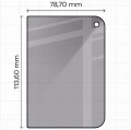 Prywatyzujące szkło hartowane Bizon Glass Edge Shadow do iPhone Duo, przyciemniane z czarną ramką (2/4)