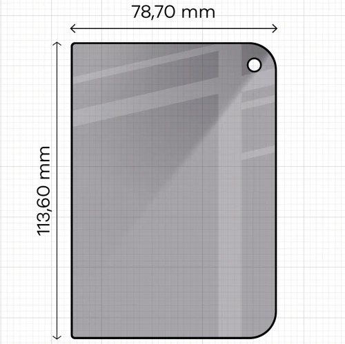 Prywatyzujące szkło hartowane Bizon Glass Edge Shadow do iPhone Duo, przyciemniane z czarną ramką (2/4)