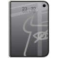 Prywatyzujące szkło hartowane Bizon Glass Edge Shadow do iPhone Duo, przyciemniane z czarną ramką (3/4)
