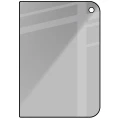 Prywatyzujące szkło hartowane Bizon Glass Edge Shadow do iPhone Duo, przyciemniane z czarną ramką (4/4)