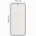 Matowe szkło hartowane Bizon Glass Matte Duo do Xiaomi POCO F9 Pro, czarna ramka, 2 sztuki (2/4)