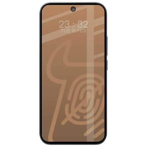 Matowe szkło hartowane Bizon Glass Matte Duo do Xiaomi POCO F9 Pro, czarna ramka, 2 sztuki (3/4)