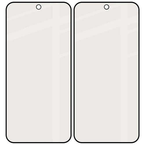 Matowe szkło hartowane Bizon Glass Matte Duo do Xiaomi POCO F9 Pro, czarna ramka, 2 sztuki (4/4)