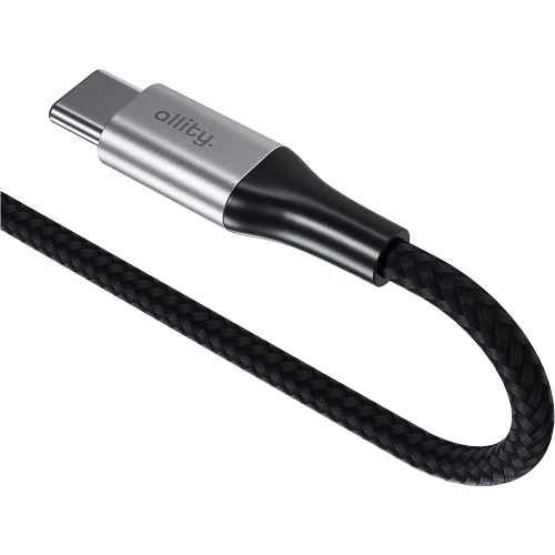 Kabel USB-C - USB-C, Allity AUC-01 100W, 1 m, czarne (2/8)