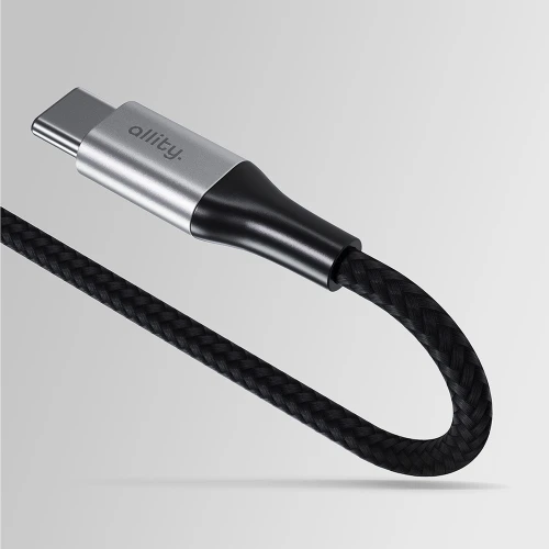 Kabel USB-C - USB-C, Allity AUC-01 100W, 1 m, czarne (6/8)