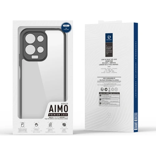 Etui Dux Ducis AIMO do Xiaomi Redmi 17 4G/5G, przezroczysto-czarne (10/10)