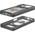 Etui pancerne z ringiem UAG Plasma XTE 360 do MagSafe do iPhone 18 Pro / 17 Pro, przezroczysto-szare z tytanowym elementem (8/15)
