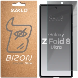 Prywatyzujące szkło hartowane Bizon Glass Clear Shadow do Galaxy Z Fold8 Ultra, przyciemniane