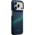 Etui aramidowe Pitaka Edge Ultra-Slim Case PitaTap do MagSafe, do iPhone 18 Pro Max / 17 Pro Max, niebiesko-zielone z Kevlarem (1/7)