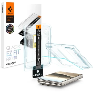 Szkło do etui + Aplikator Spigen Glas.tR EZ Fit Pro 1-Pack (AC) do iPhone Duo