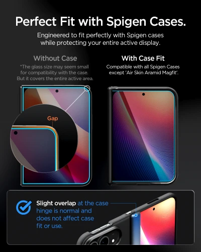 Szkło prywatyzujące do etui + Aplikator Spigen Glas.tR EZ Fit Pro Privacy 1-Pack (AC) do iPhone Duo (6/15)