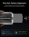 Szkło prywatyzujące do etui + Aplikator Spigen Glas.tR EZ Fit Pro Privacy 1-Pack (AC) do iPhone Duo (10/15)