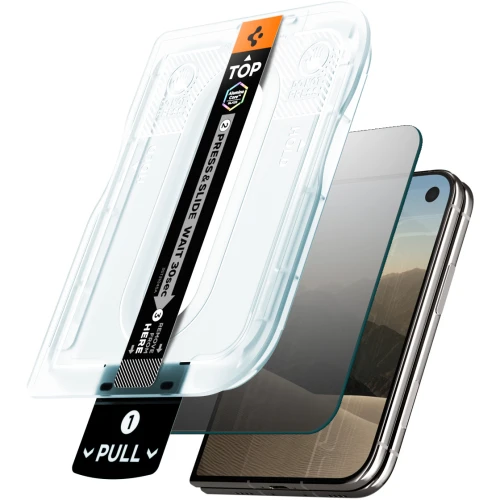 Szkło prywatyzujące do etui + Aplikator Spigen Glas.tR EZ Fit Pro Privacy 2-Pack (AC) do iPhone Duo (2/15)