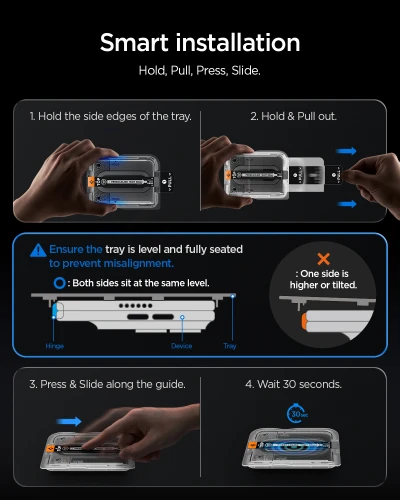 Szkło prywatyzujące do etui + Aplikator Spigen Glas.tR EZ Fit Pro Privacy 2-Pack (AC) do iPhone Duo (5/15)