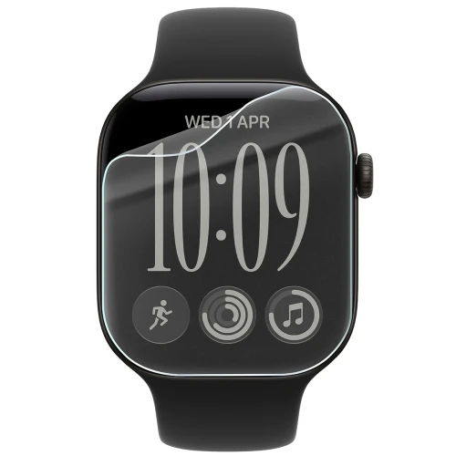 Folia ochronna na ekran zegarka Bizon Watch Film HydroFlex do Apple Watch Series 12 46mm, 6 sztuk (2/5)