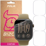 Folia ochronna na ekran zegarka Bizon Watch Film HydroFlex do Apple Watch Series 12 42mm, 3 sztuki