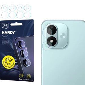 4x Szkło hybrydowe na soczewki aparatu, 3mk Hardy Fusion Lens Protection do Xiaomi Redmi Note 17 5G / 4G