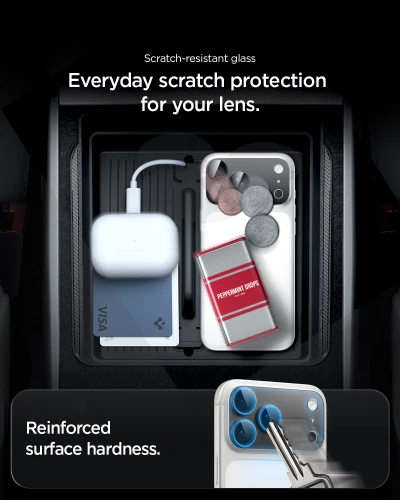 Szkło na aparat Spigen Glas.tR Ez Fit Optik Pro XL 1-Pack do iPhone 18 Pro, ciemno-szare (4/15)