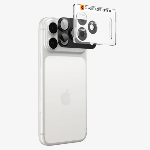 Szkło na aparat Spigen Glas.tR Ez Fit Optik Pro XL 1-Pack do iPhone 18 Pro, ciemno-szare (8/15)