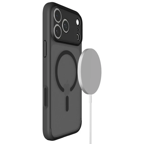 Etui Spigen Ultra Hybrid Mag do MagSafe do iPhone 18 Pro Max, półprzezroczysto-czarne (10/16)