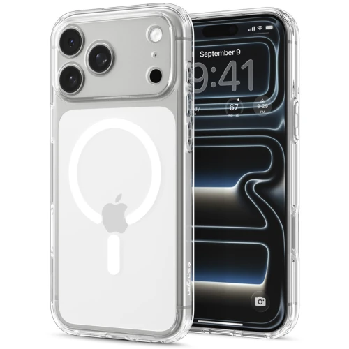 Etui Spigen Ultra Hybrid Mag do MagSafe do iPhone 18 Pro Max, przezroczysto-białe (9/16)