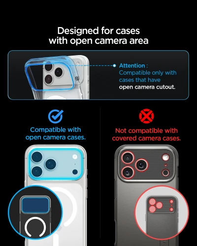 Szkło na aparat Spigen Glas.tR Ez Fit Optik Pro XL 1-Pack do iPhone 18 Pro Max, ciemno-szare (5/15)