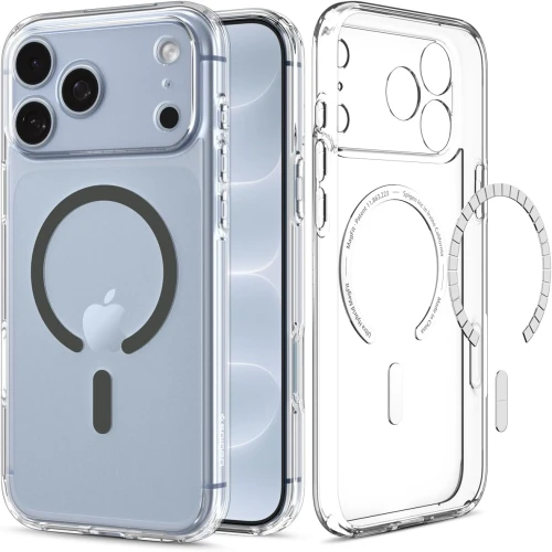 Etui Spigen Ultra Hybrid Mag do MagSafe do iPhone 18 Pro Max, przezroczysto-szare (1/16)