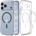 Etui Spigen Ultra Hybrid Mag do MagSafe do iPhone 18 Pro, przezroczysto-szare (1/16)