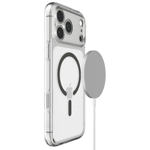 Etui Spigen Ultra Hybrid Mag do MagSafe do iPhone 18 Pro, przezroczysto-szare (10/16)