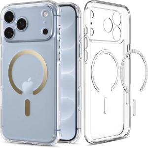 Etui Spigen Ultra Hybrid Mag do MagSafe do iPhone 18 Pro Max, przezroczysto-złote
