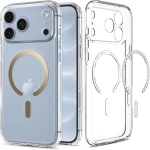 Etui Spigen Ultra Hybrid Mag do MagSafe do iPhone 18 Pro, przezroczysto-złote