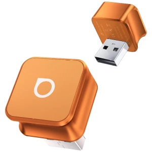 Adapter do bezprzewodowego CarPlay i Android Auto, Ottocast Mini Cube 3.0 CP88-T, USB-A, pomarańczowy