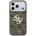 Etui Guess 4G Big Strass Logo 4G Classic Logo do iPhone 18 Pro / 17 Pro, brązowe