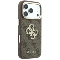 Etui Guess 4G Big Strass Logo 4G Classic Logo do iPhone 18 Pro / 17 Pro, brązowe