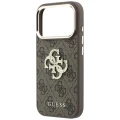 Etui Guess 4G Big Strass Logo 4G Classic Logo do iPhone 18 Pro / 17 Pro, brązowe
