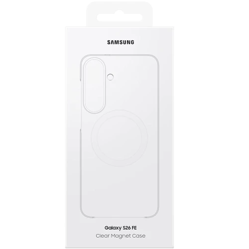 Etui Samsung Clear Magnet Case do MagSafe do Galaxy S26 FE, przezroczysto-białe (6/6)