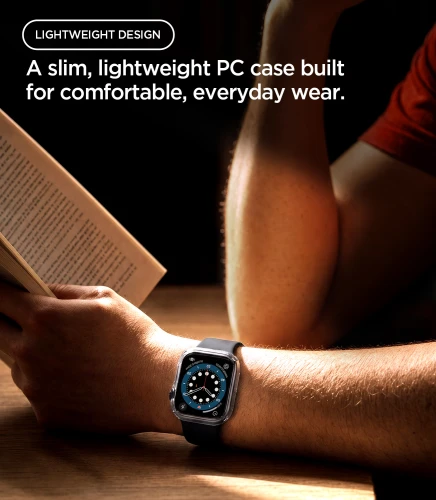 Etui Spigen Thin Fit do Apple Watch Series 12 46mm, przezroczyste (6/16)