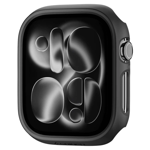 Etui Spigen Thin Fit do Apple Watch Series 12 46mm, czarny (9/16)