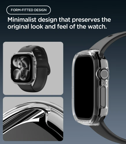 Etui Spigen Thin Fit do Apple Watch Series 12 42mm, przezroczyste (3/16)