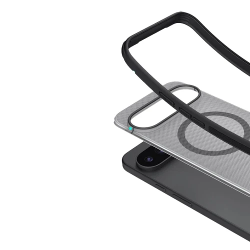 Etui Nillkin Frosted Shield Pro Magnetic do MagSafe do Google Pixel 11 Pro XL, przydymione z czarną ramką (7/12)